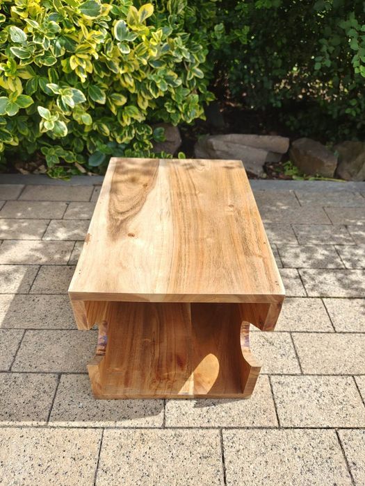 Uchwyt ścienny na rower, 35x25x25 cm, lite drewno akacjowe