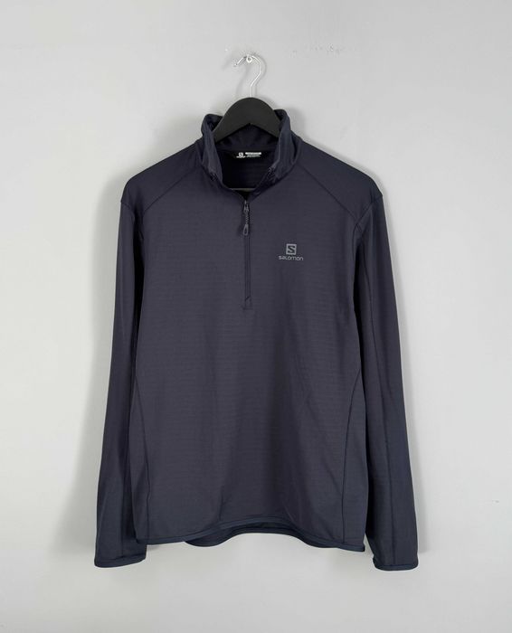 Bluza Męska Salomon Outrack Midlayer Half Zip Men's Outdoor Pullover Top Navy Size M