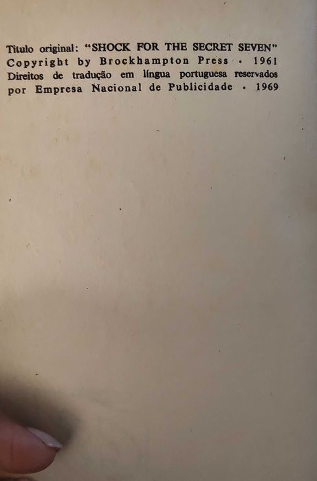 Lote de 15 livros da coleção "Os sete"