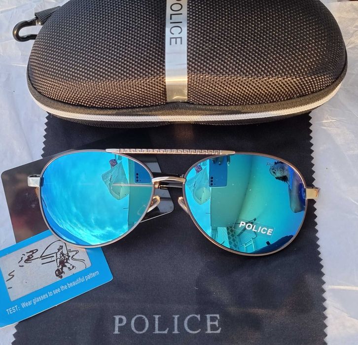 Óculos de sol Police polarizados haste metal várias cores - NOVOS