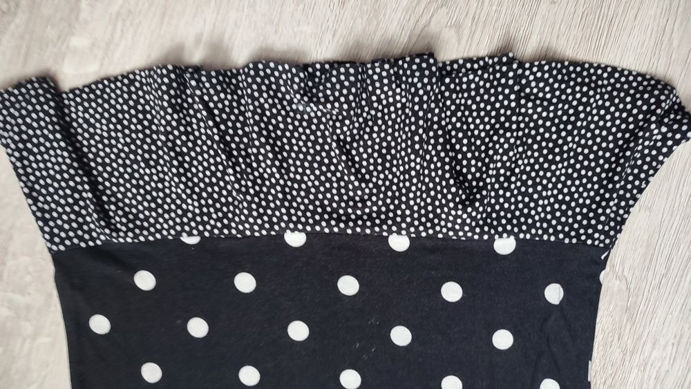 Bluzka z baskinką w groszki Orsay XS/S 34/36