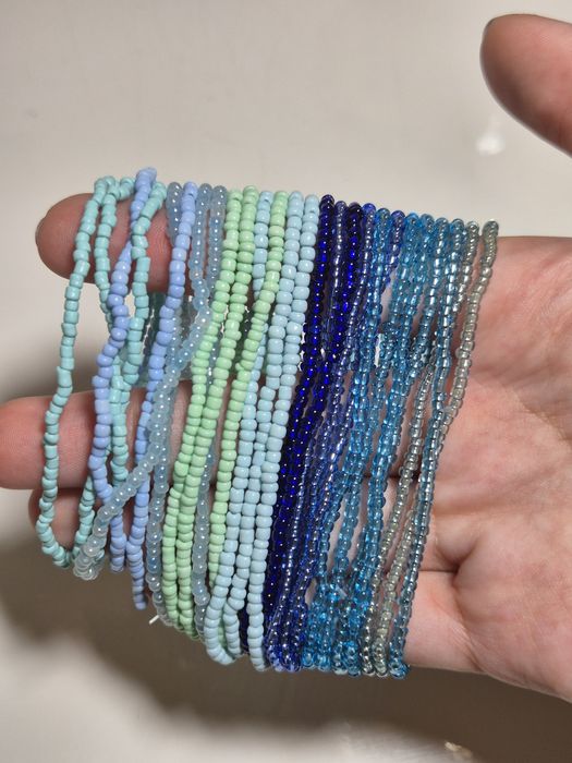 Pulseiras missangas feitas à mão (26 pulseiras)