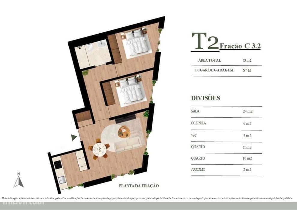 Apartamento T2 | Nova construção |  Garagem | Campanhã| Parque Orienta