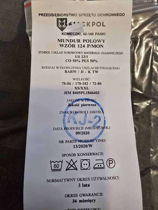 Mundury polowe letne oraz całoroczne