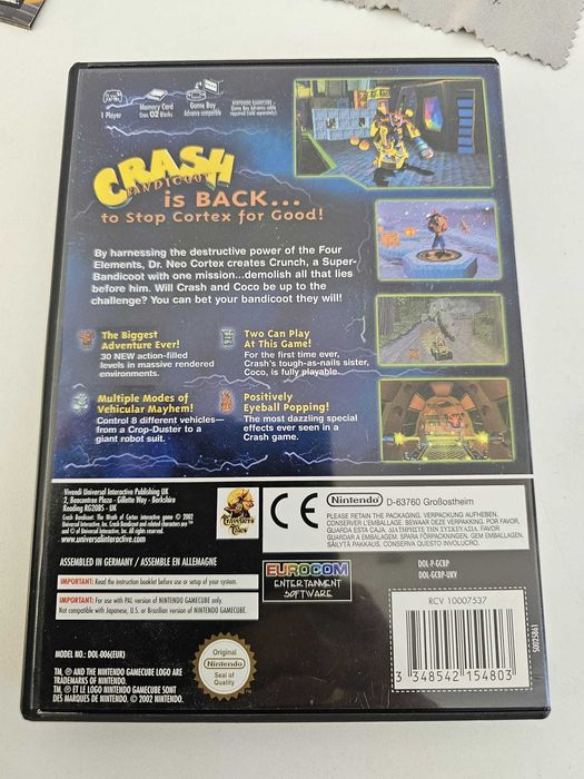 Crash Bandicoot The Wrath of Cortex GameCube ENG komplet