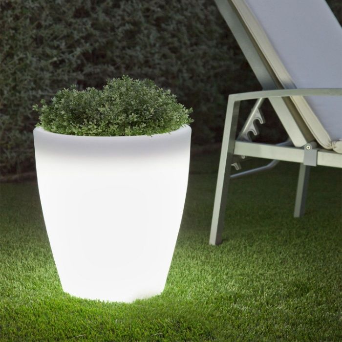 Floreiras com luz led