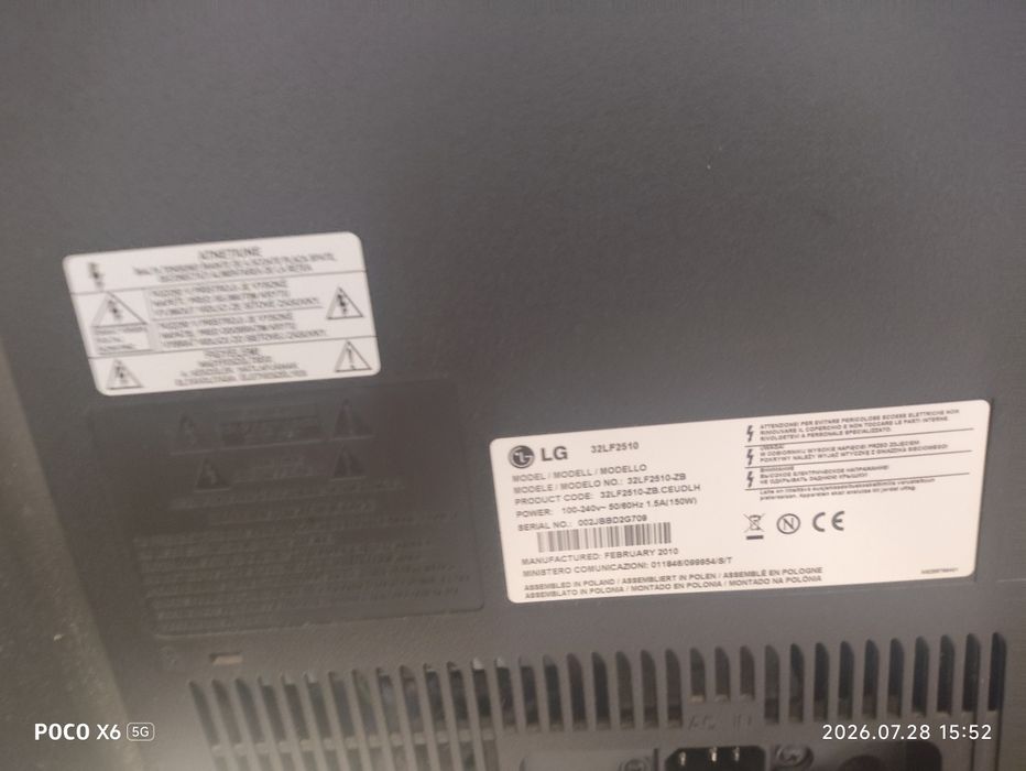 TV LG modelo LG 32LF2510 (LCD de 32 polegadas, Full HD 1080p)