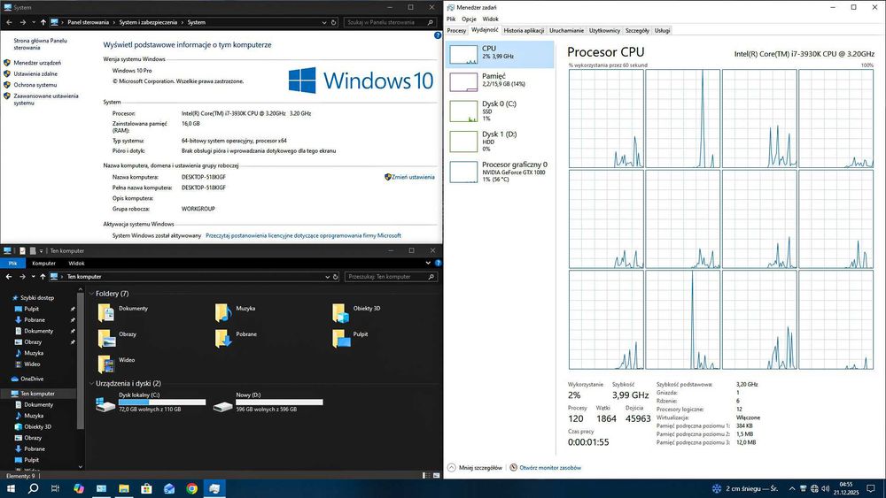 Komputer do Gier i7/GTX 1080 8GB/16GB RAM/SSD+HDD RGB Okazja!
