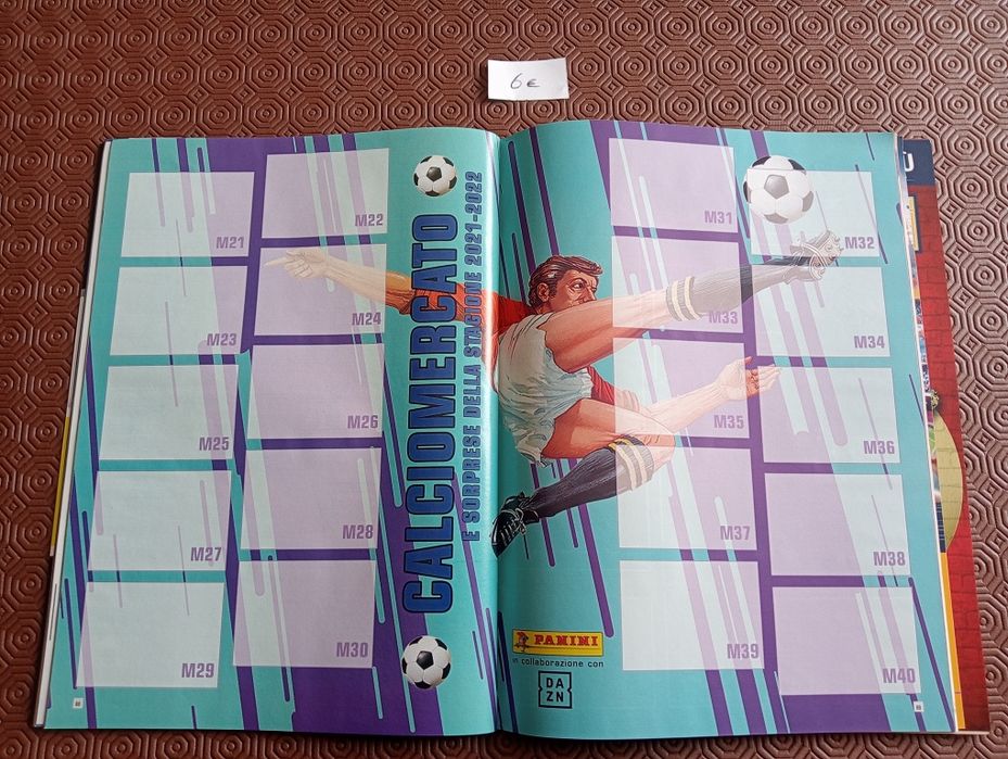Caderneta de futebol da Panini -Calcio