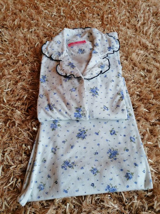 Conjunto de 2 pijamas cardados mulher Tam. XL