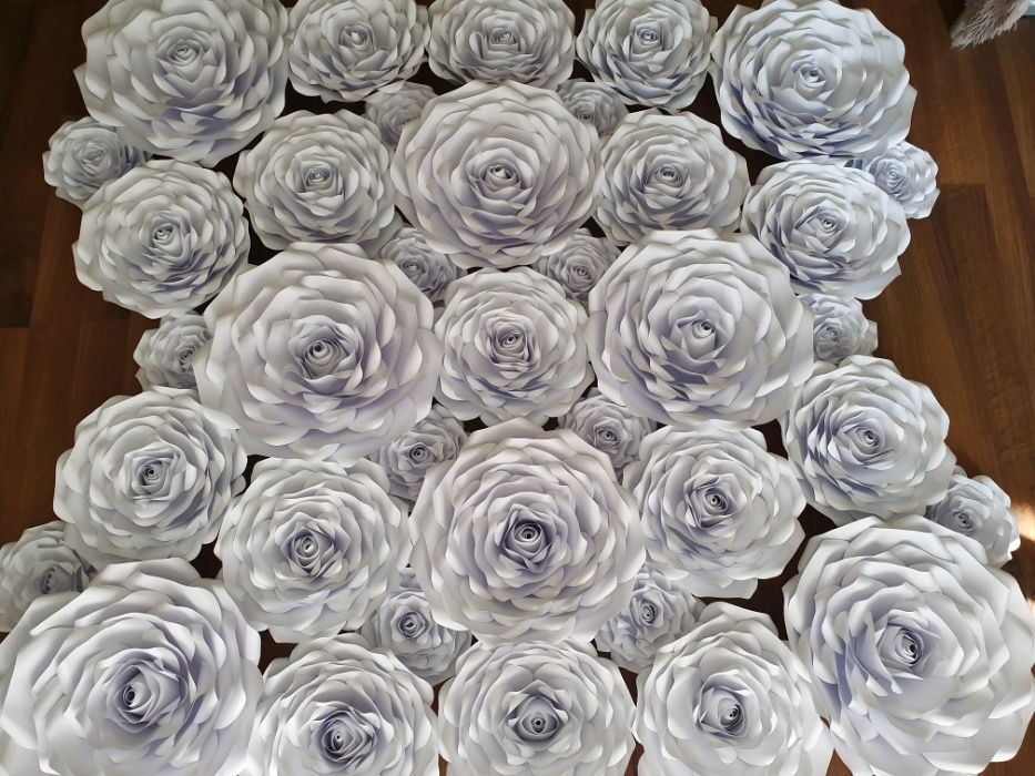 Róża z papieru 3D 45-48 cm