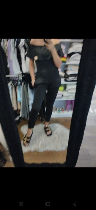 Czarny elegancki kombinezon paparazi fashion  komunia przyjecie s