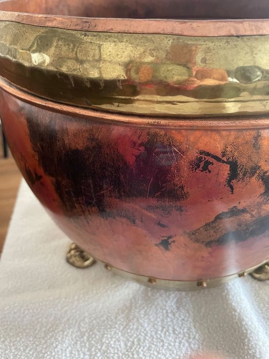 Vaso decorativo com cobre