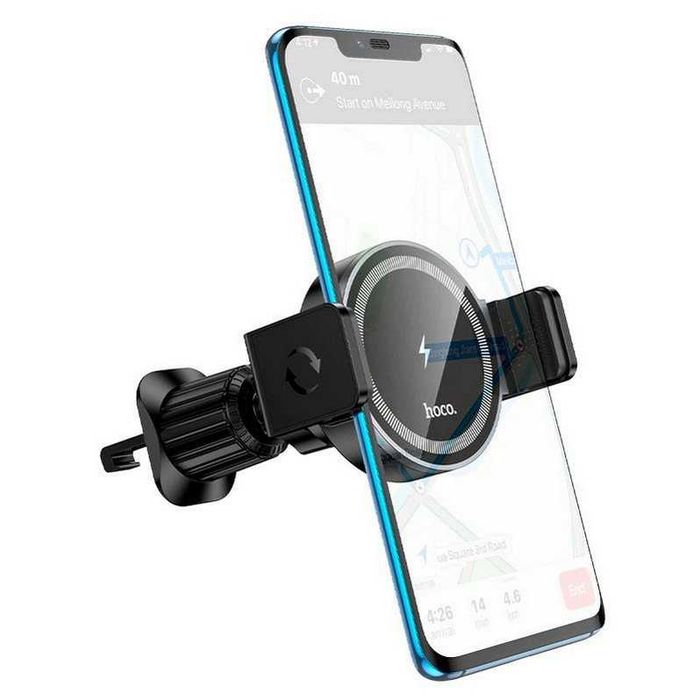 Магнитный держатель с БЗУ HOCO HW35 (15W) | MagSafe для iPhone 12-16
