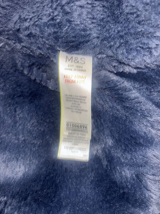Дуже тепла зимня курточка M&S для дівчинки