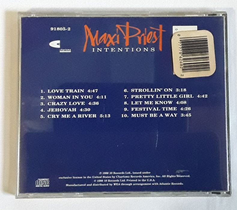 CD Maxi Priest - Intentions