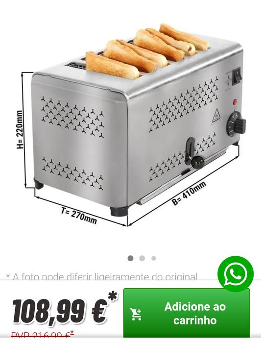 Torradeira nova Caterchef64738398803201121