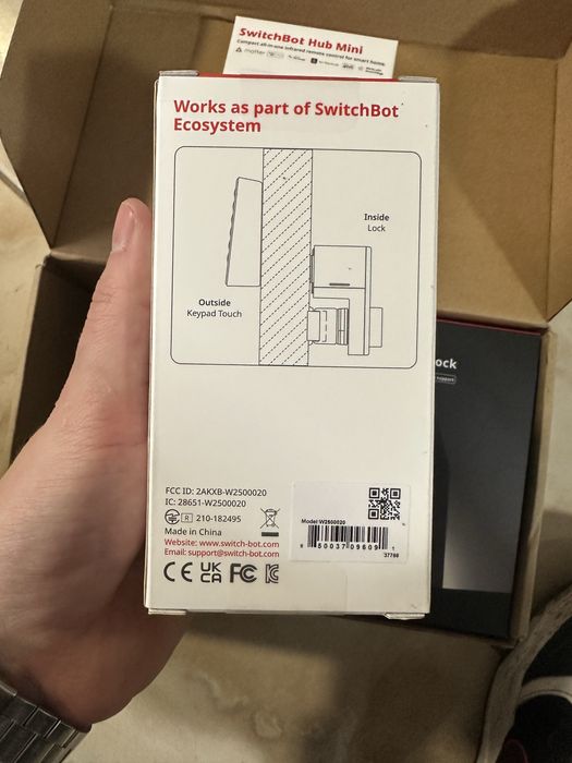 Електронний замок дверей SwitchBot Lock Pro Black