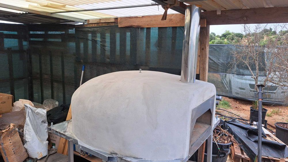 Forno de Pizza Novo - Pizza / Cooking Oven 100cm cooking area dual fuel ( Wood /  Gas )