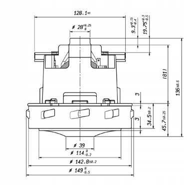Silnik Turbina Do Odkurzacza Karcher Puzzi 8/1 351