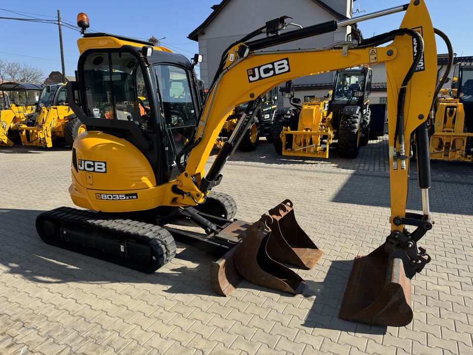 JCB 8035 - 2017r. 2000h, szybkozlacze hydrauliczne, klimatyazacja