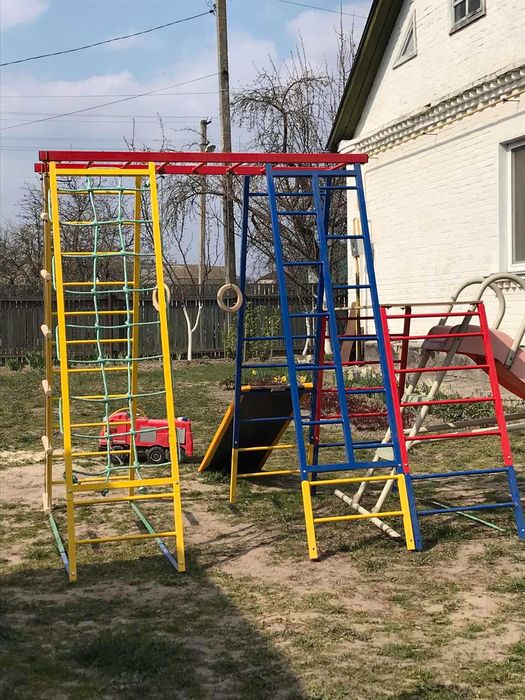 Горка, качели, игровая детская площадка 1,5- 2 м, спортивный комплекс