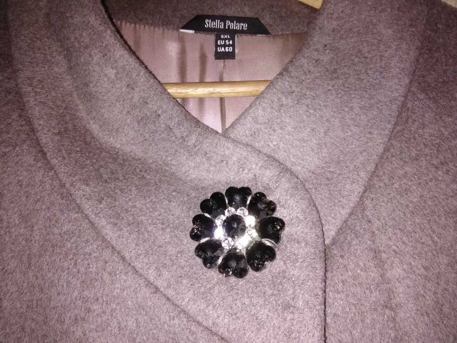 Кашемировое пальто Stella Polare новое (5XL / EU54–UA60)
