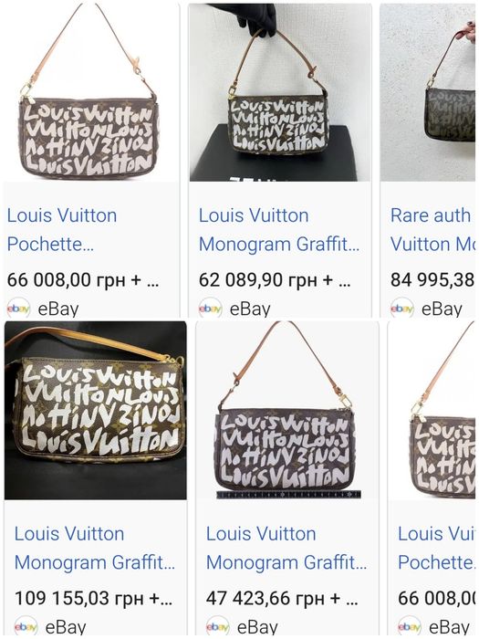 Сумка клатч Louis Vuitton Graffiti Pochette Accessoires