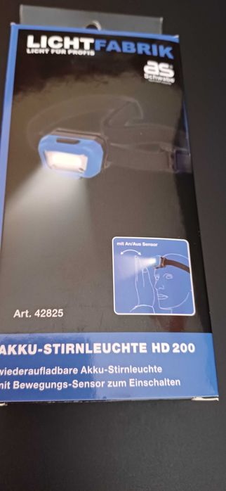 Lanterna de Cabeça c/ Sensor HD200 As Schwabe 42825 (NOVA)