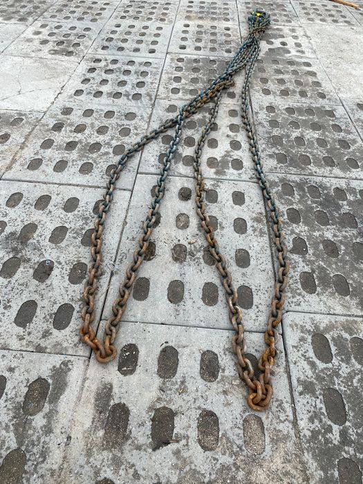 Zawiesie łańcuchowe 4-cięgnowe łańcuch transportowy dźwig HDS 4x ok. 3,5 m