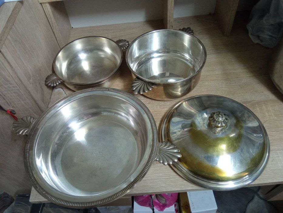 Комплект посуду. Посріблений. Важкий. Англія.