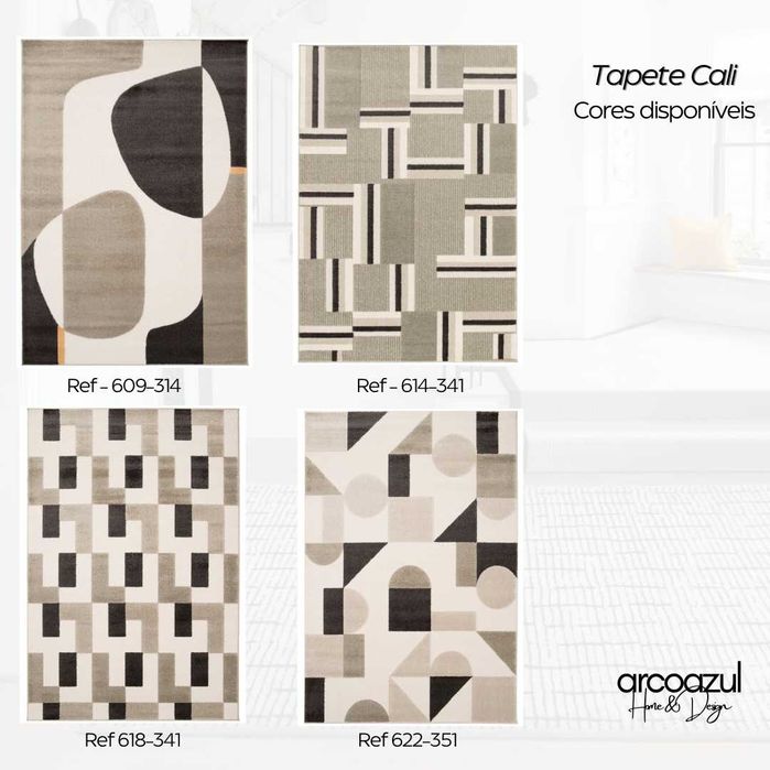 Tapete Cali  - 120x170cm - Várias cores e Medidas By Arcoazul