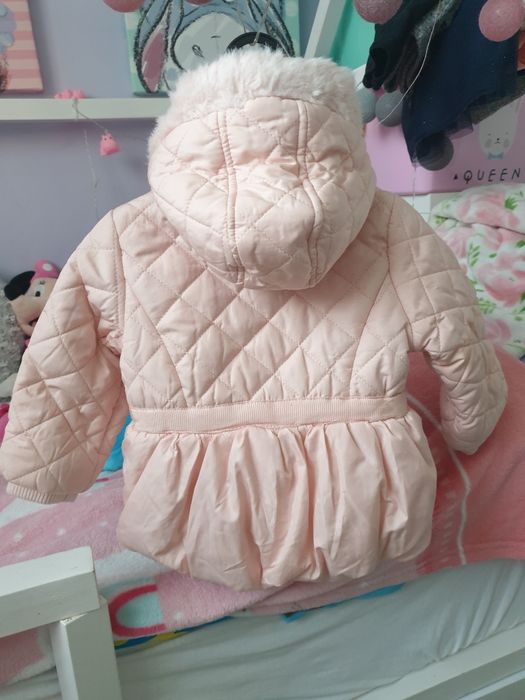 Kurtka kurteczka pudrowy róż 74/80, c&a wiosna