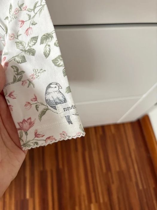 Sukienka Kappahl Newbie 80 dziewvzynka boho ptaszki urodziny roczek