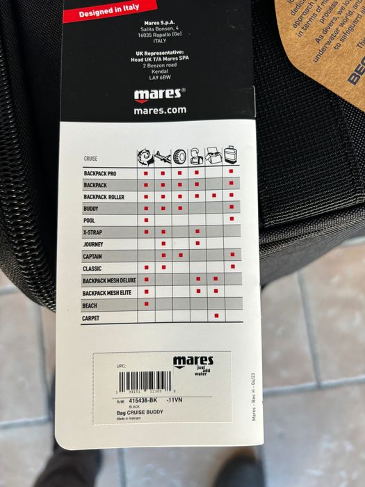 Torba Mares na sprzęt nurkowy Bag Cruise Budy
