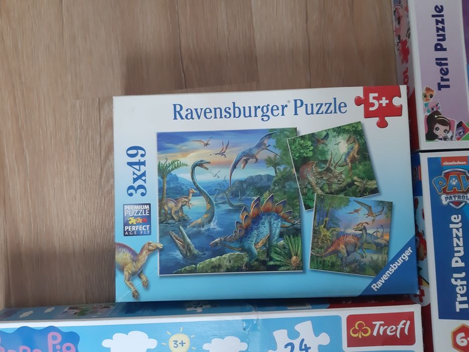 Zestaw puzzli Peppa, psi patrol, pony
