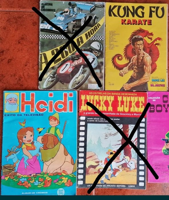 cadernetas cromos Heidi, Kung Fu