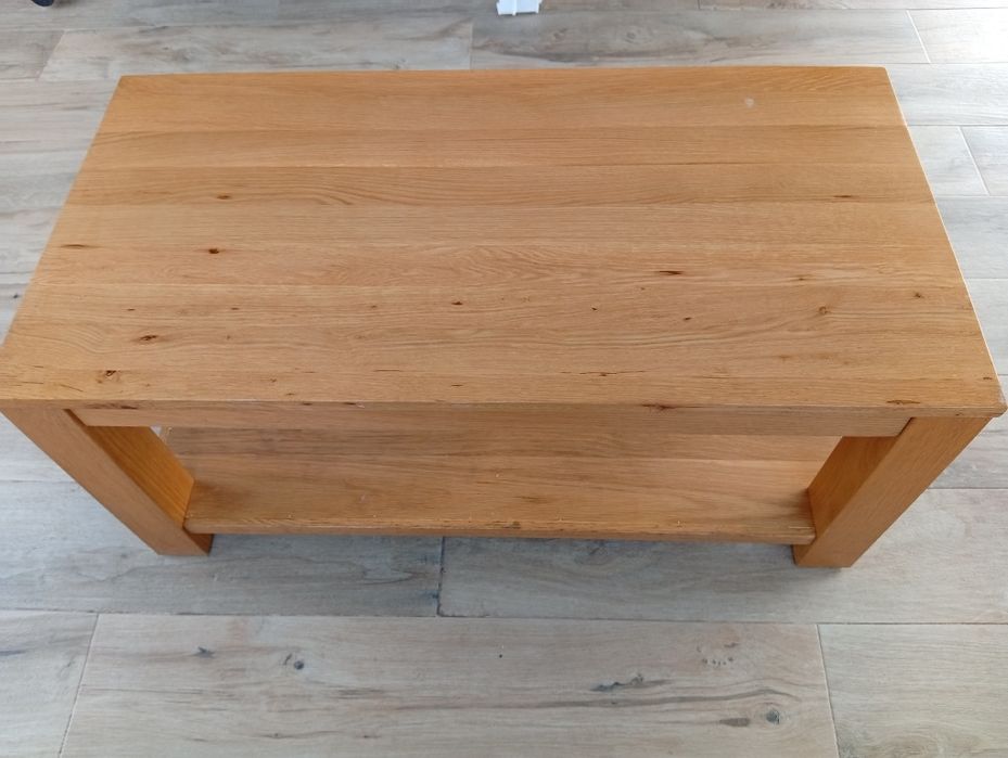 Mesa de centro em madeira de carvalho