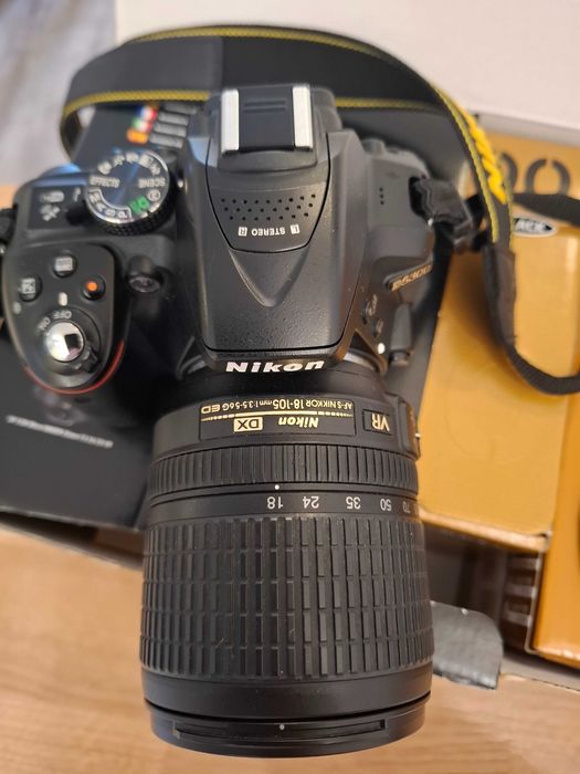 Lustrzanka NIKON D5300 af s dx nikkor 18 105mm vr kit
