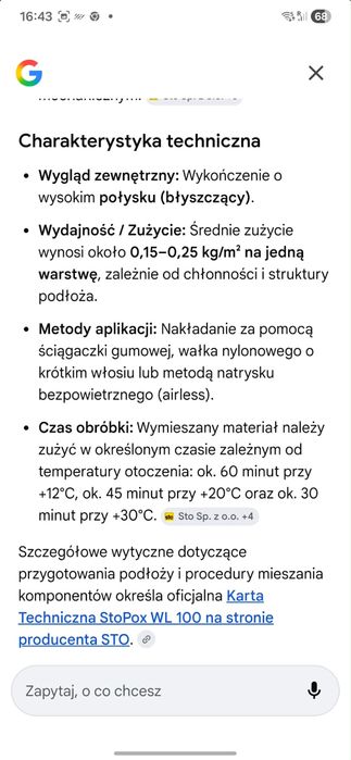 Lakier epoksydowy