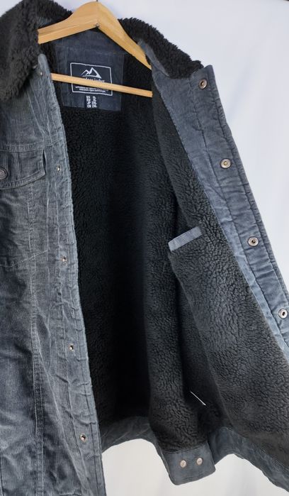 TACVASEN męska kurtka sztruksowa sherpa XL zimowa