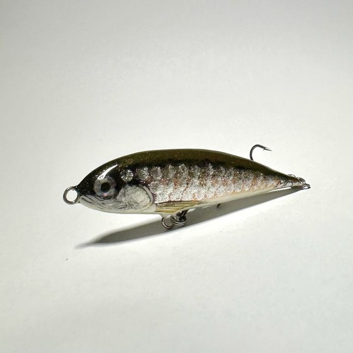 Wobler bezsterowy 6cm, rękodzieło,pstrąg, okoń, kleń