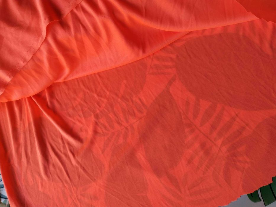 materiał łososiowy różowy neonowy belka na metry