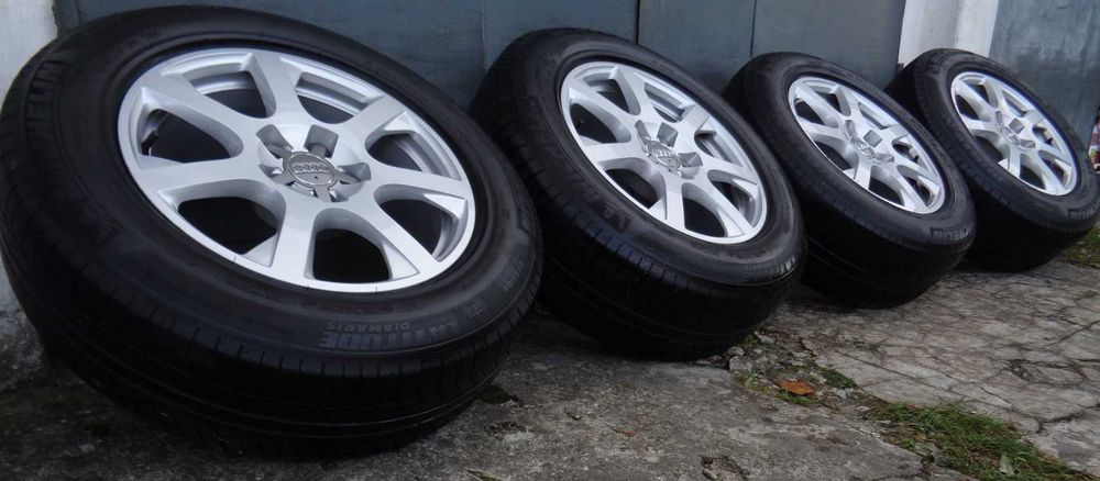 Oryginalne alufelgi AUDI Q5 17 cali 5x112 ET39 + opony letnie