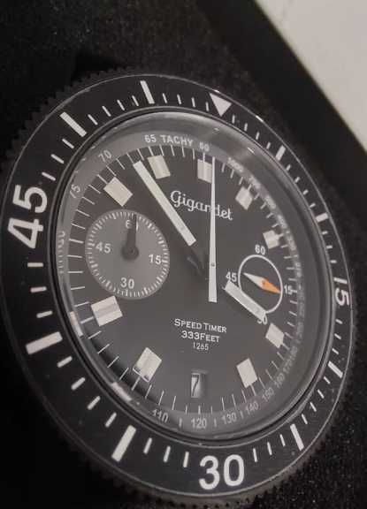 Gigandet Speed Timer G7-007 – Relógio Cronógrafo Preto