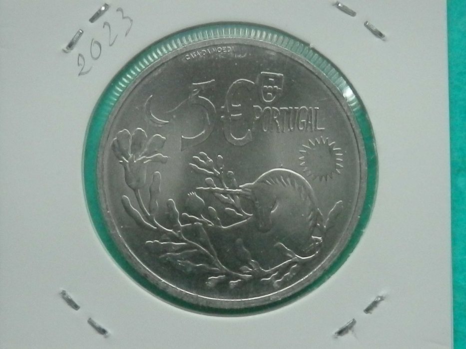 1223 - Euro: 5,00 euros 2023 "Unicórnio", por 6,50
