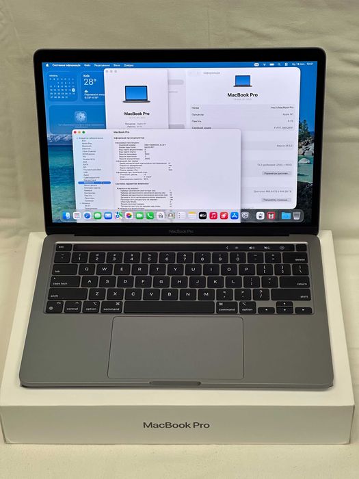 MacBook Pro M 13’ 2020р. 8/500Gb, 99% батарея
