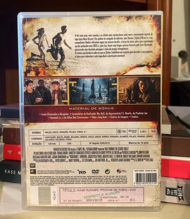 DVD maze runner-prova de fogo