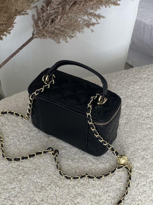 Сумка жіноча Chanel Vanity Case Шанель сумочка-косметичка міні кейс люкс