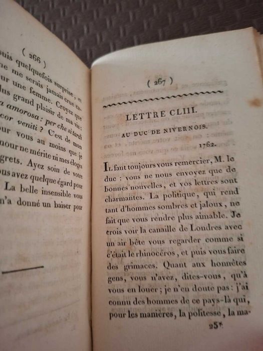 Edição de 1811 Lettres de Madame de Pompadour